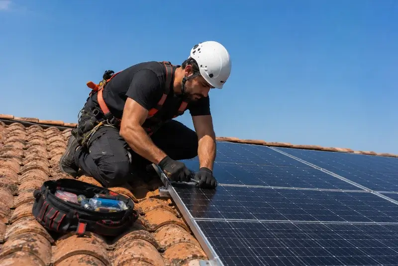 Maintenance et monitoring de panneaux solaires à Casson