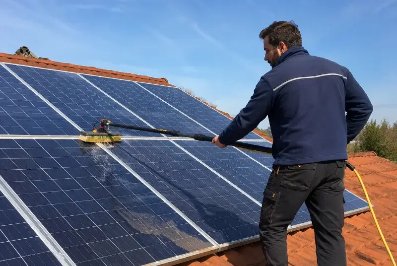 Nettoyage et entretien de panneaux solaires à Casson